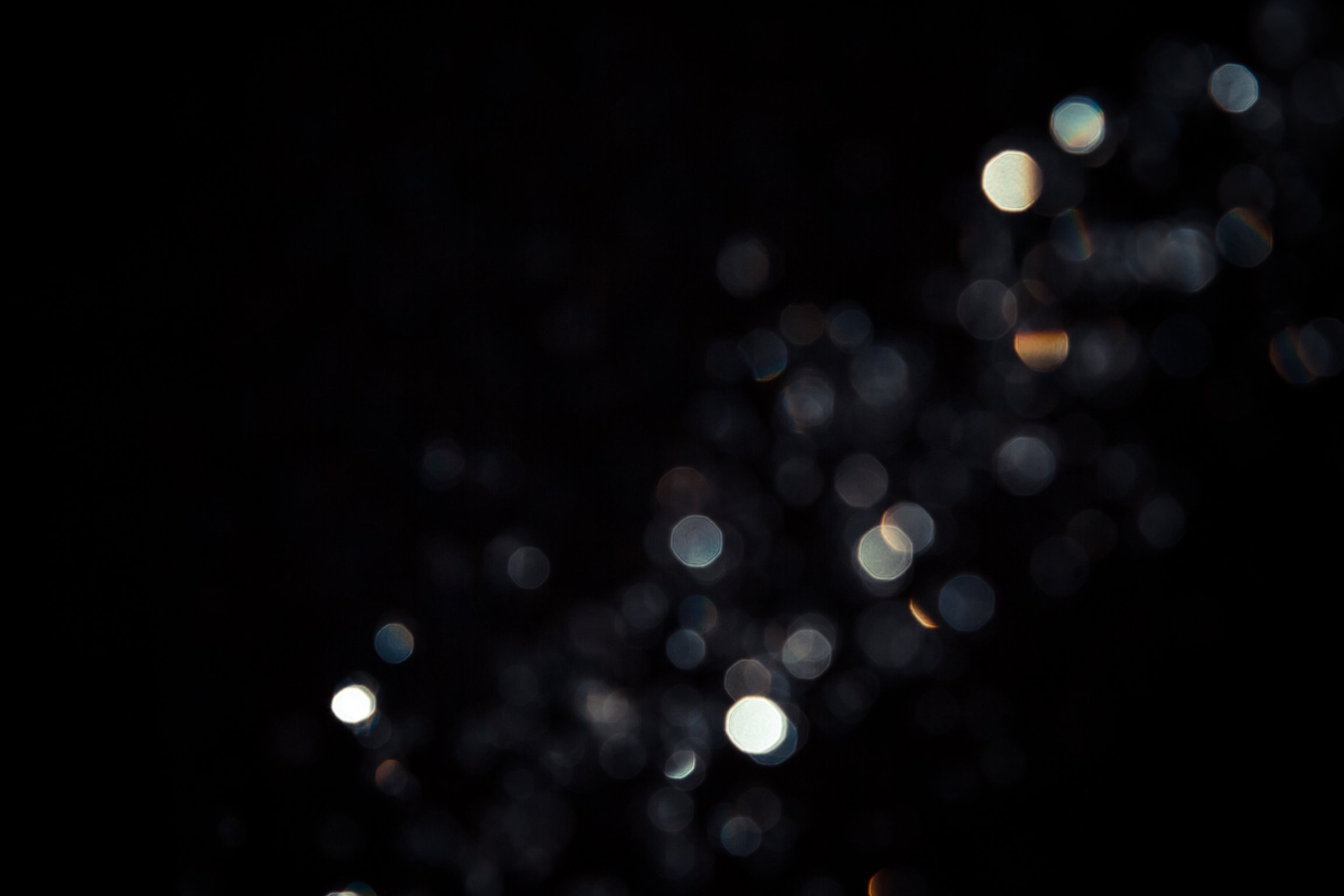 Black Bokeh Texture Background